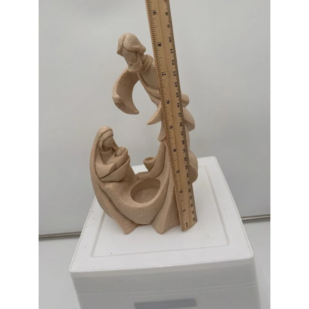 Mary, Joseph, and Jesus Tealight Candle Holder 9